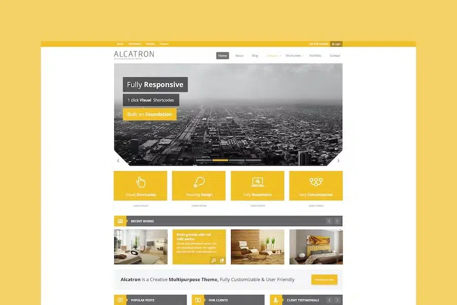 Alcatron – A multipurpose responsive template