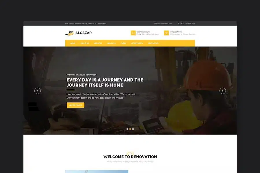 Alcazar – Construction, Renovation & Building HTML Template