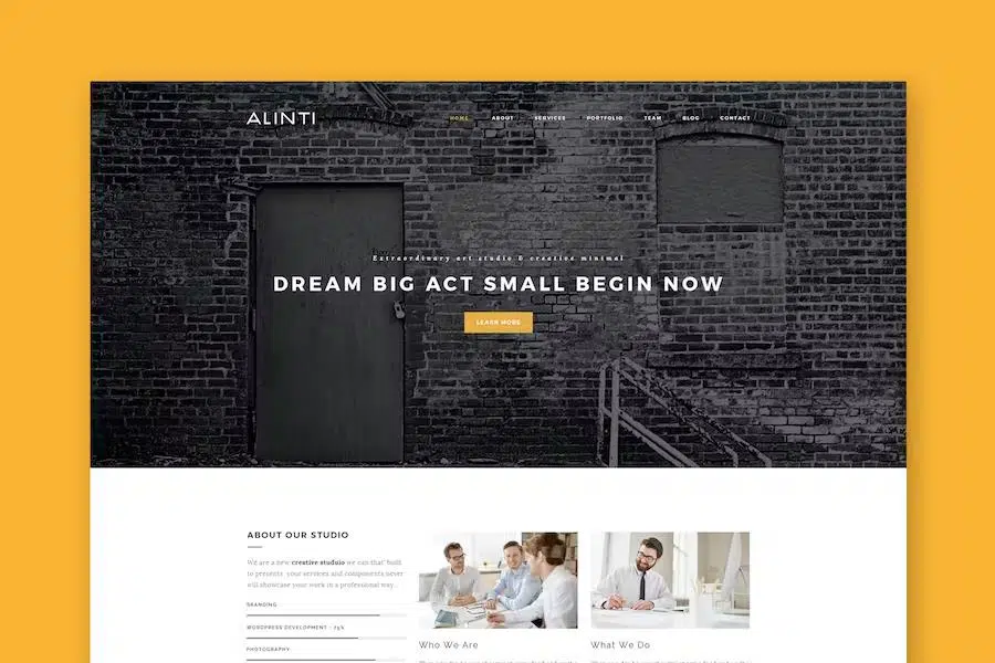 Alinti – Minimal HTML Portfolio