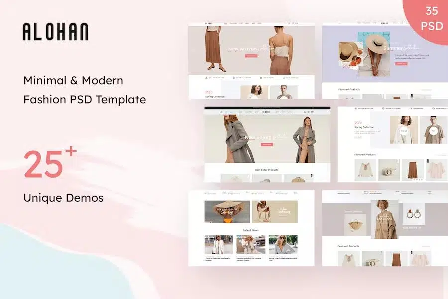 Alohan – Minimalist Fashion HTML Template