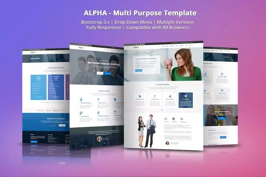 Alpha – Business Consulting and Financial Services HTML Template