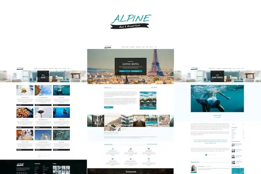 Alpine – Responsive One Page Parallax Template