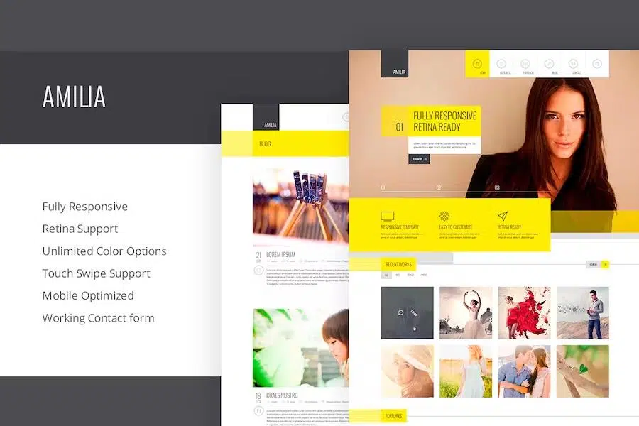 Amilia – Responsive Multi-Purpose Template