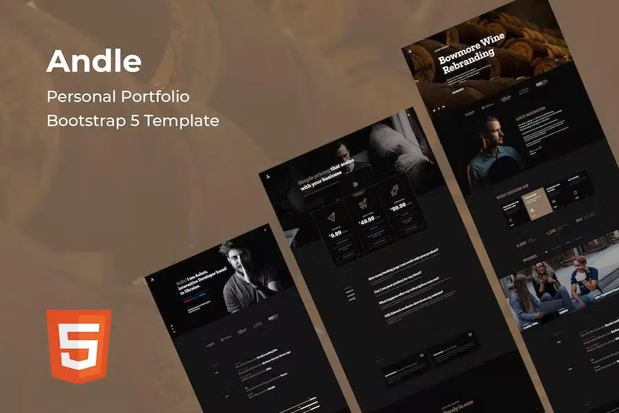 Andle – Personal Portfolio Bootstrap 5 Template