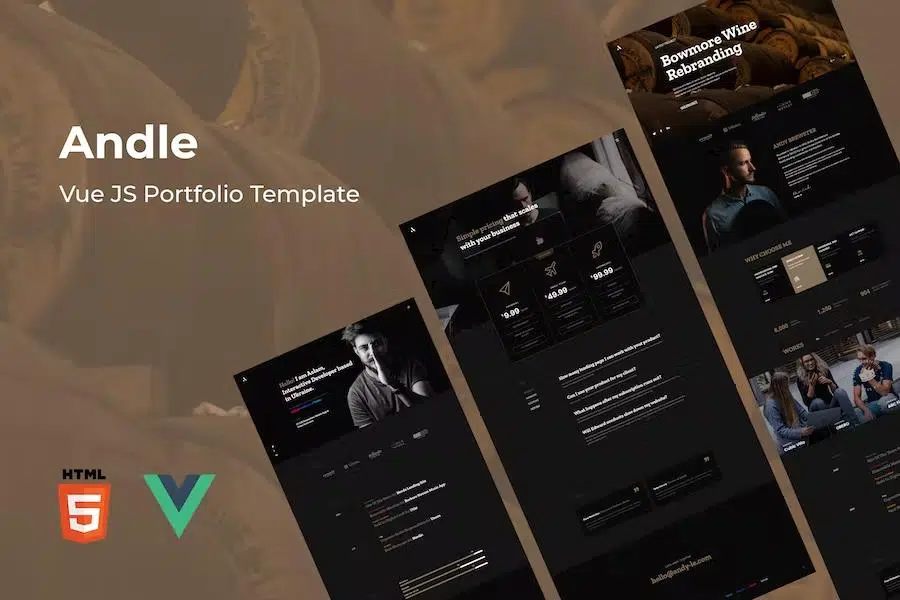 Andle – Vue Portfolio Template