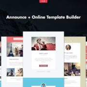 Announce – 4x Responsive Email + Online Builder