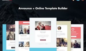 Announce – 4x Responsive Email + Online Builder