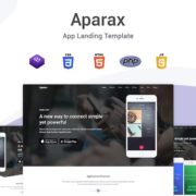 Aparax – App Landing Template