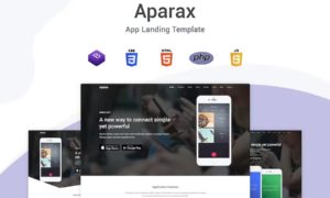 Aparax – App Landing Template