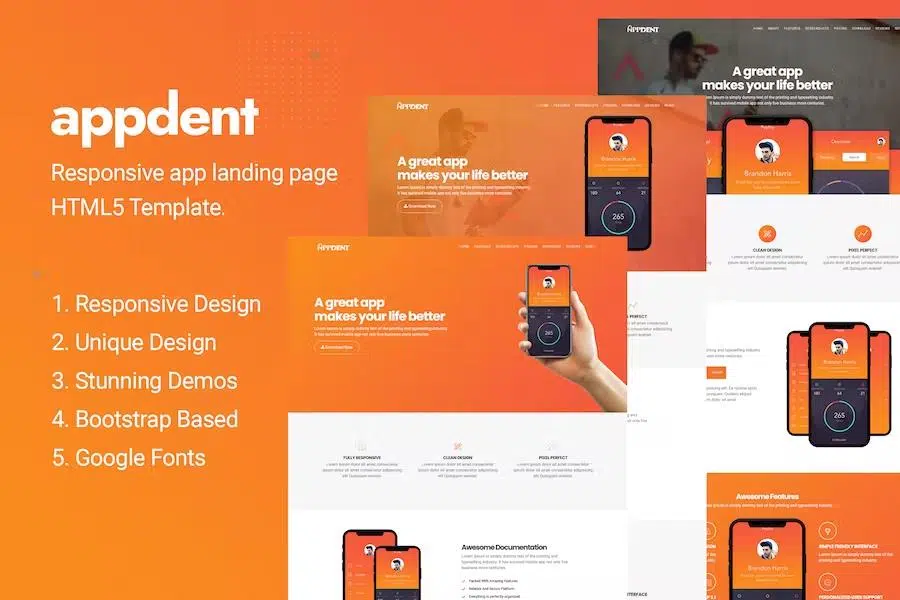 Appdent – App Landing Page