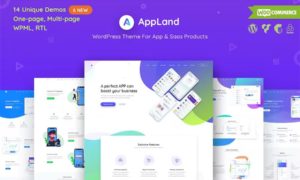 AppLand – WordPress Theme For App & Saas Products