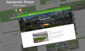 Aquaponic House Bootstrap Template