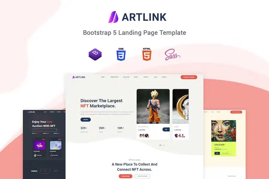 Artlink – NFT Marketplace Template