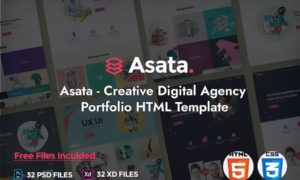 Asata – Creative Digital Agency Portfolio Template