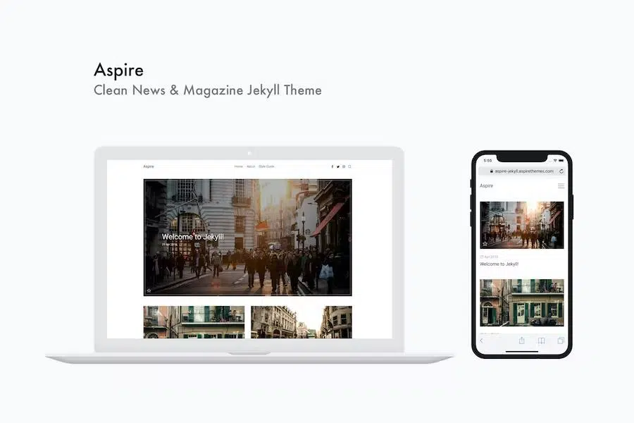 Aspire – Clean News & Magazine Jekyll Theme