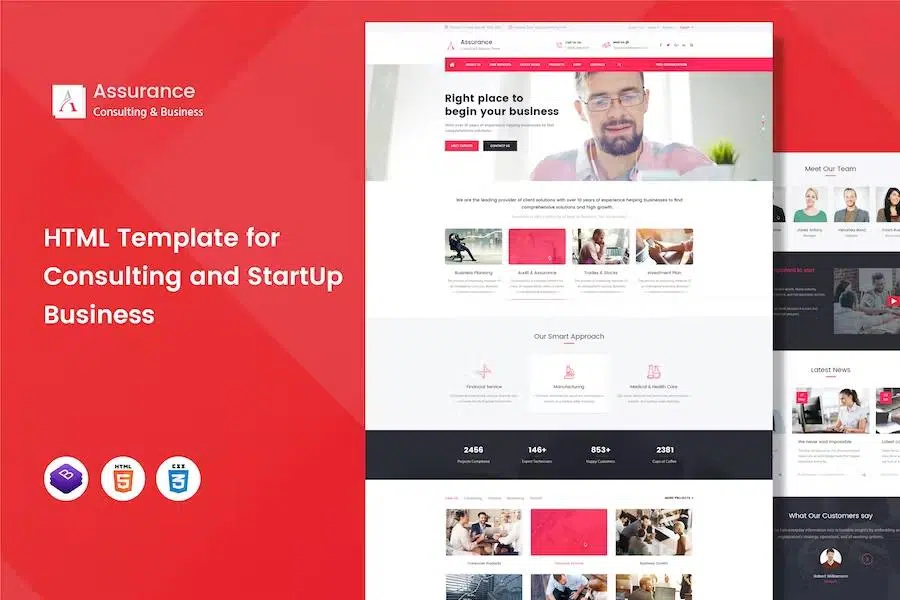 Assurance – Business Consulting Services HTML Template