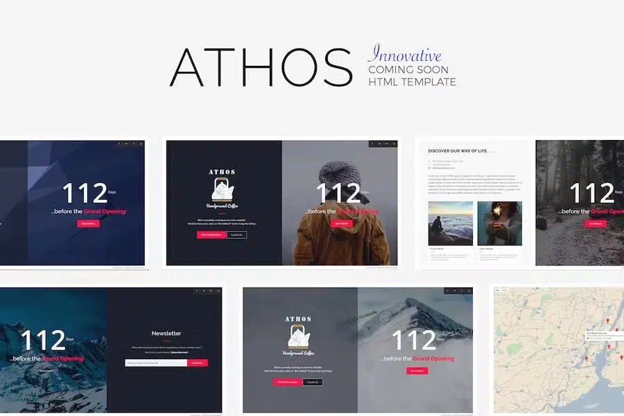 ATHOS V2 – Innovative Coming Soon Template