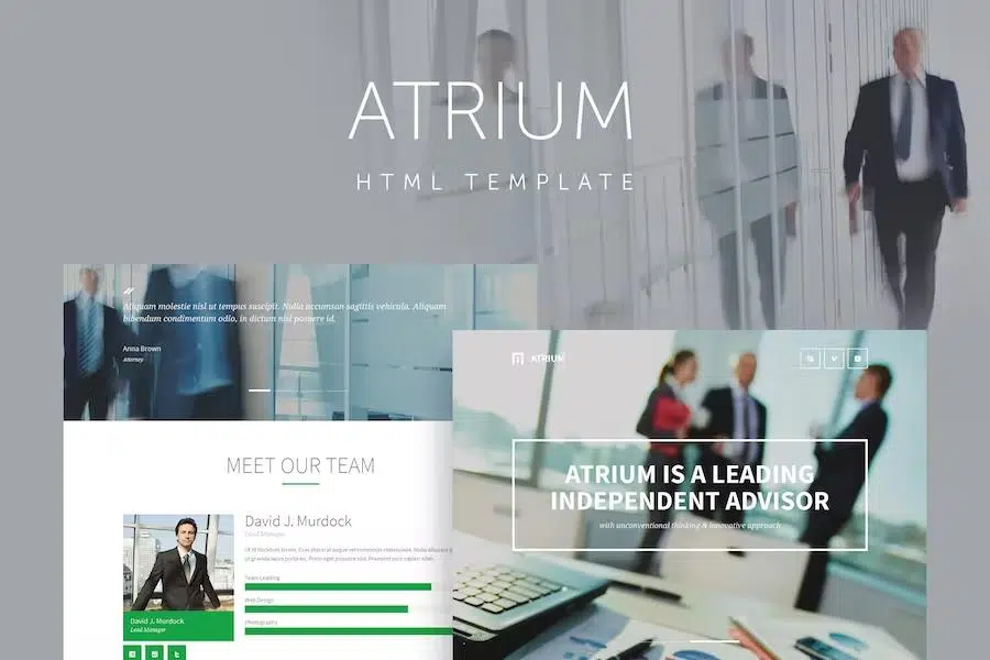 Atrium – Finance Consulting Advisor Template