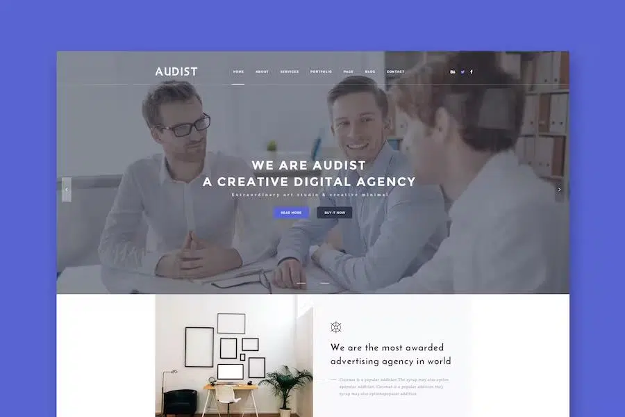 Audist – Modern Portfolio HTML5 Template