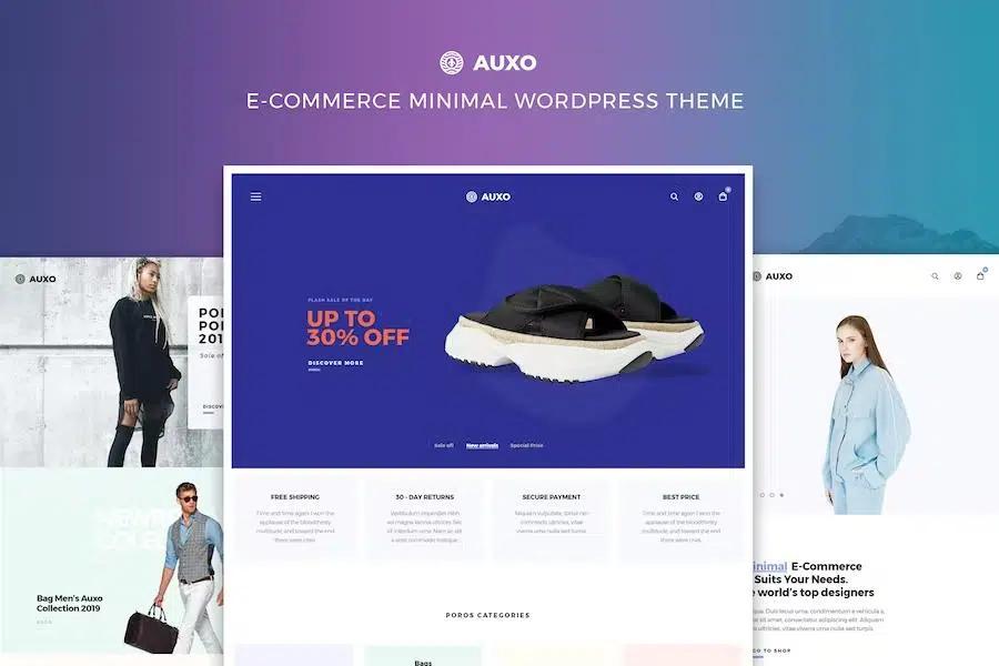 Auxo – Minimal WooCommerce Shopping WordPress Theme