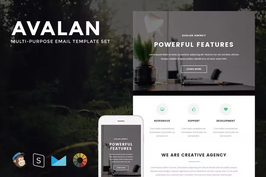 Avalan – Responsive Email Set