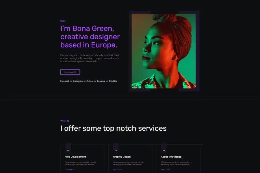 Awilo – Creative Portfolio Template