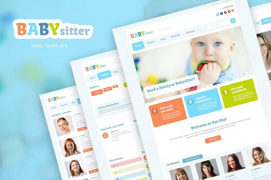 Babysitter – Responsive HTML Template