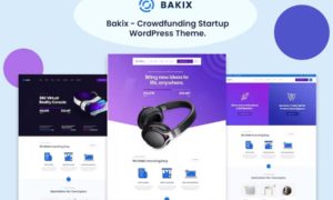 Bakix – Crowdfunding Startup and FundraisingWordPress Theme