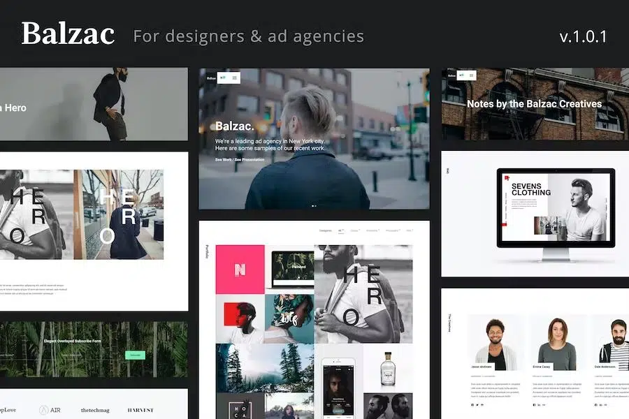 Balzac – An Ultra Creative HTML5 Template for Agencies