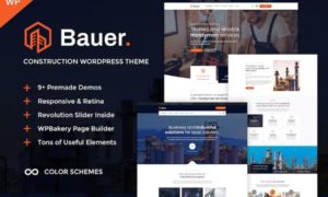 Bauer – Construction and Industrial WordPress Theme