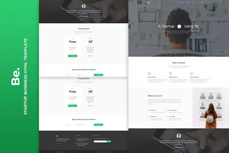 Be – Startup Business HTML Template