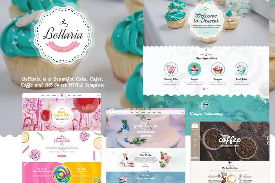 Bellaria – A Delicious Cakes and Bakery HTML Template