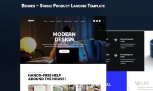 Bensen – Single Product Landing Template