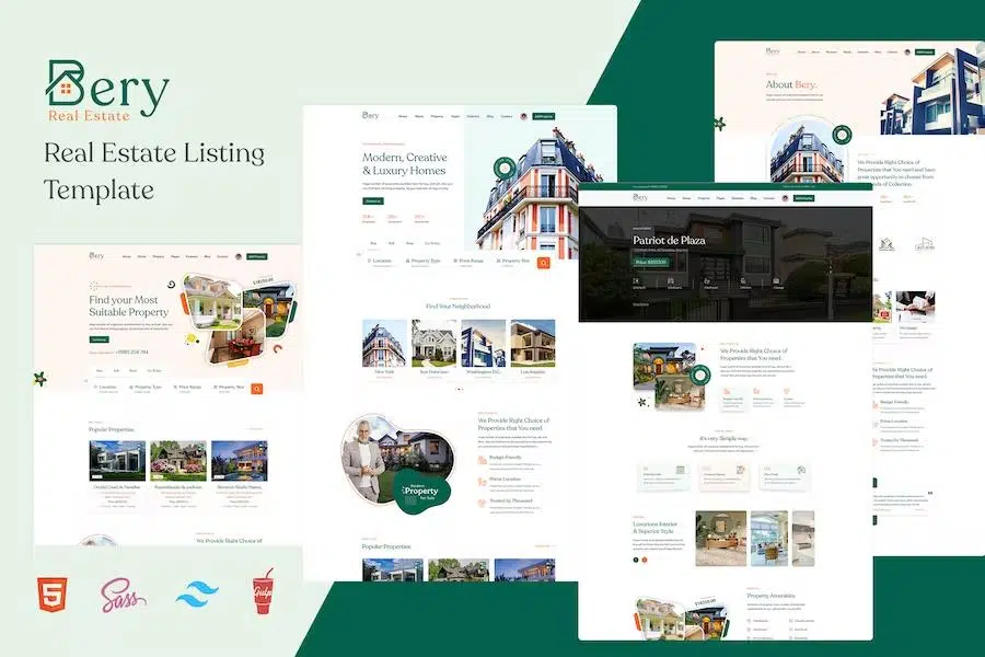 Bery – Real Estate Listing Template