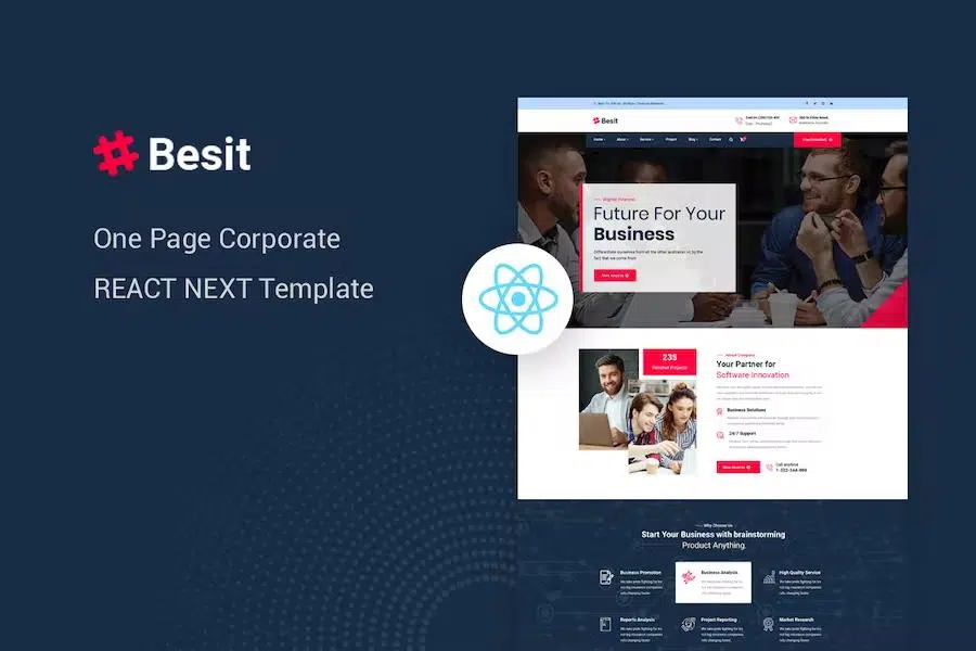 Besit – React Next Corporate Page Template