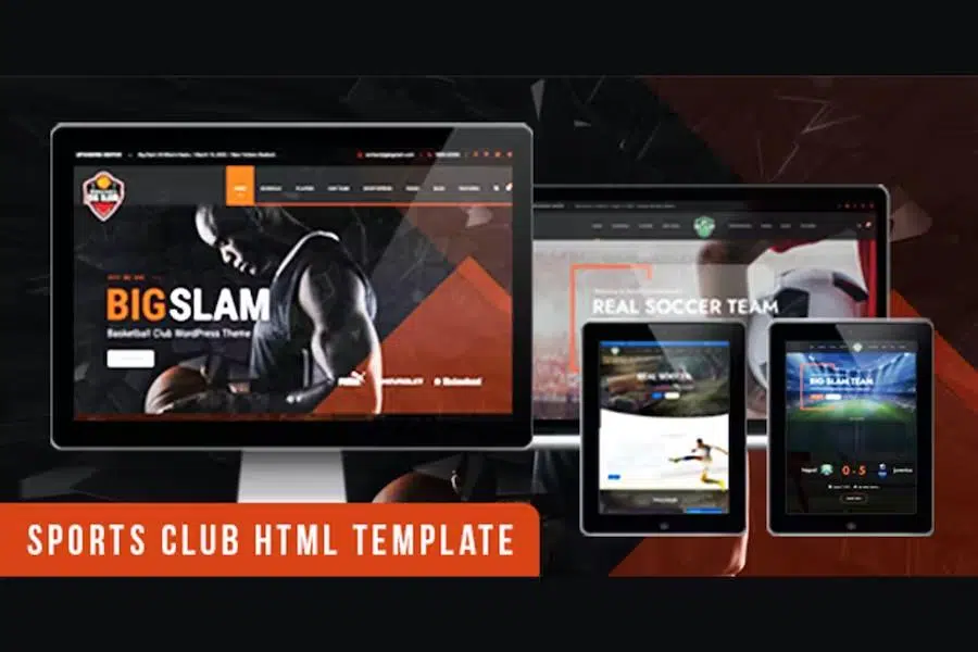 BigSlam Sport Clubs- HTML Template