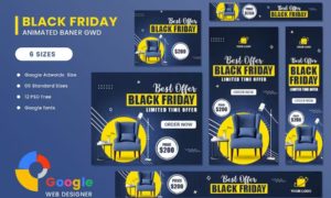 Black Friday Sale Banner HTML5 Banner Ads GWD