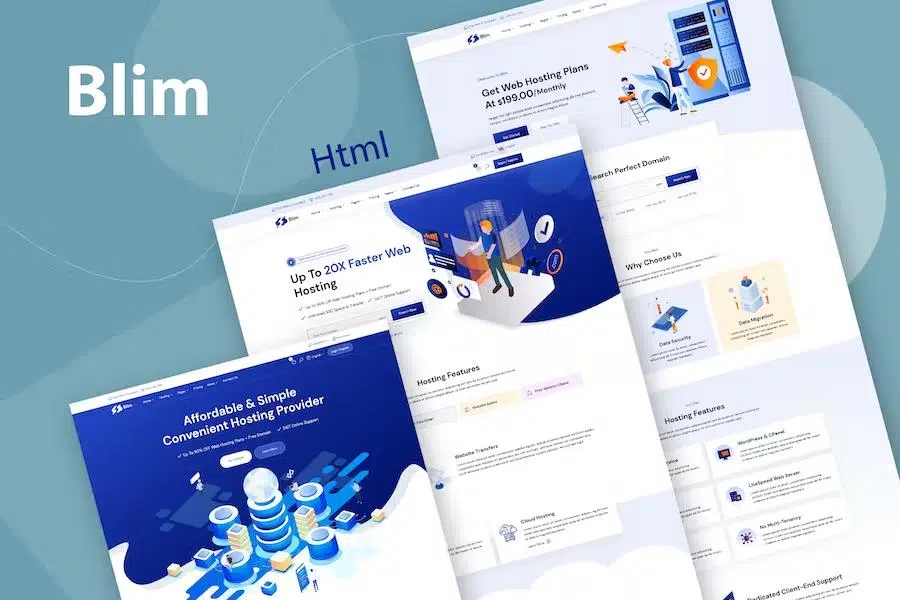 Blim – Domain & Hosting Business HTML Template