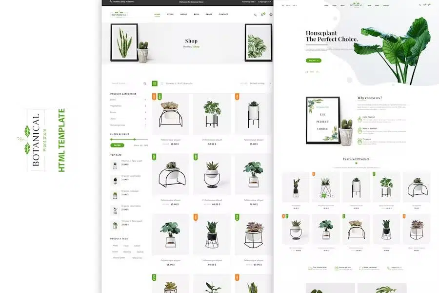 Botanical – HTML5 Ecommerce Template