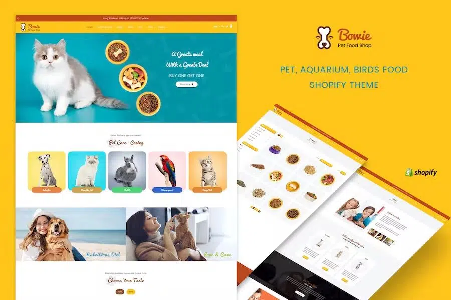 Bowie – Pets, Birds and Dogs Shopify Theme