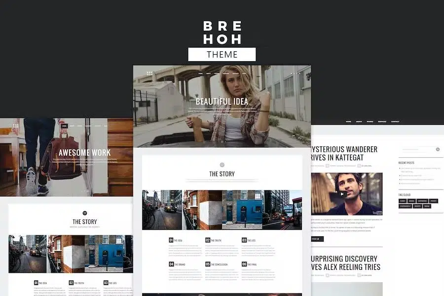 Brehoh – Responsive One Page Portfolio Theme