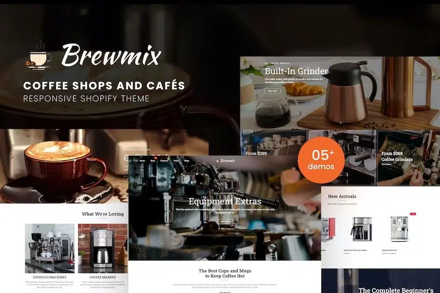 Brewmix – Coffee Shops and Cafés Responsive Shopify Theme