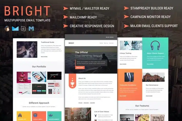 Bright Agency – Multipurpose Responsive Email Template