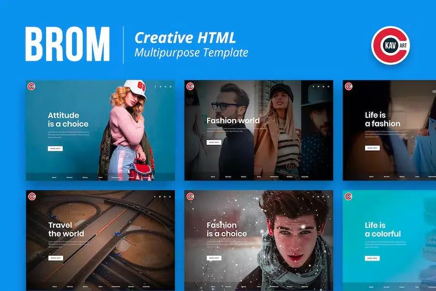 Brom – HTML Creative Page