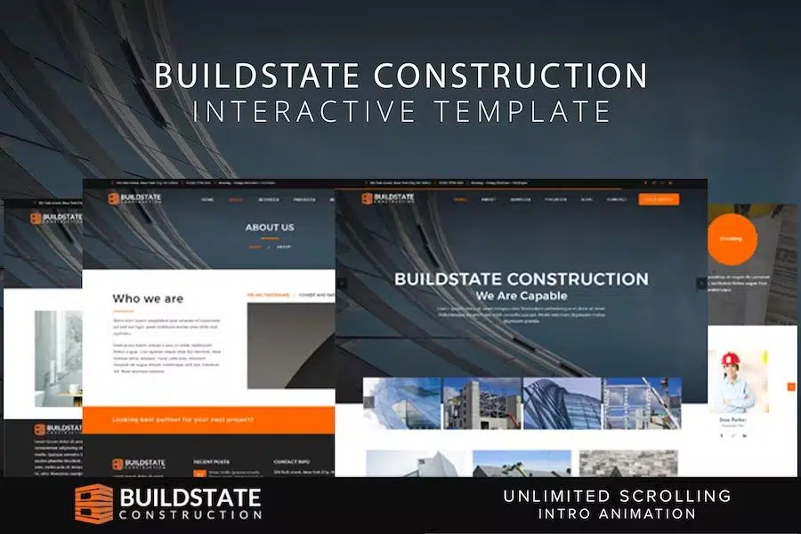 Buildstate Construction Interactive Template