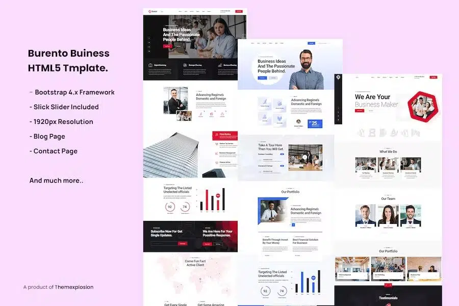 Burento – MultiPurpose Business HTML5 Template