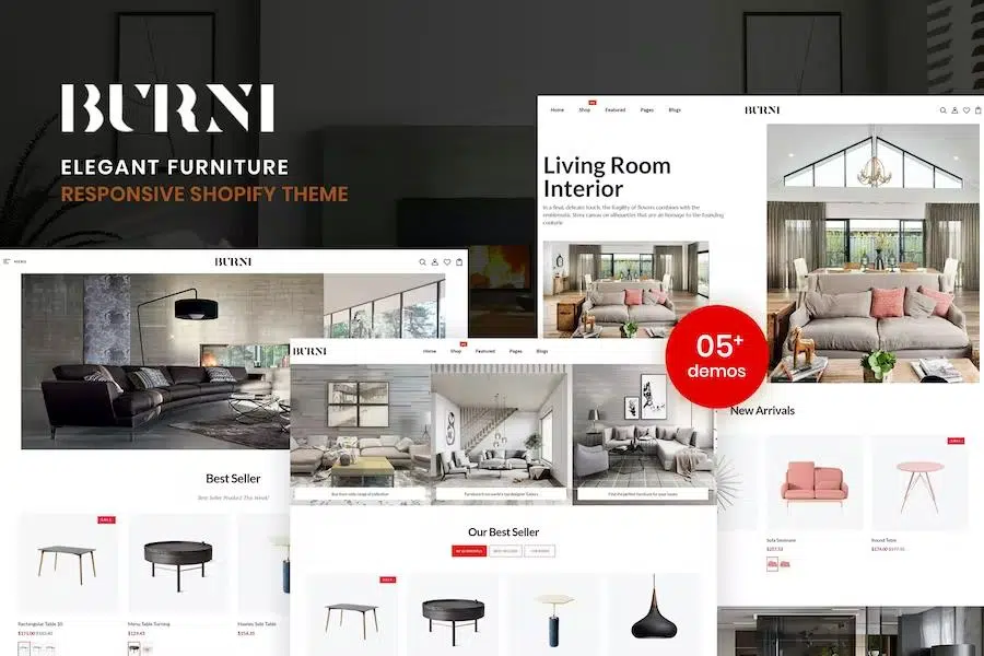 Burni – Elegant Furniture Shop For Shopify