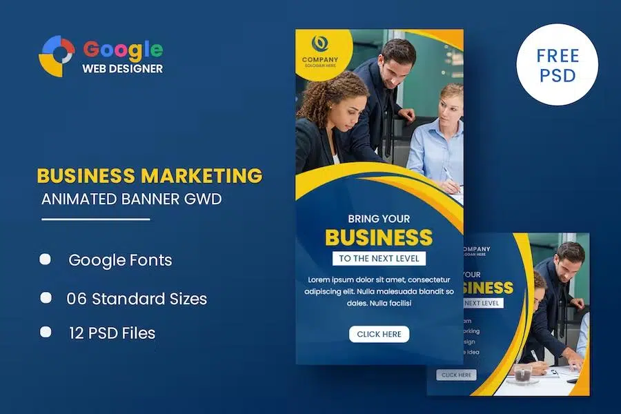 Business Animated Banner Google Web Design