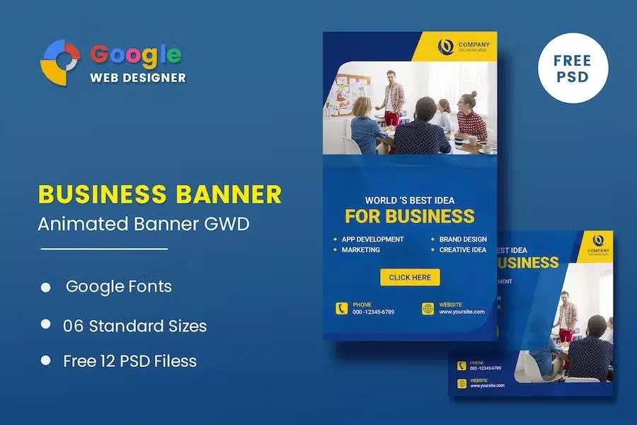 Business Marketing Animated Banner GWD