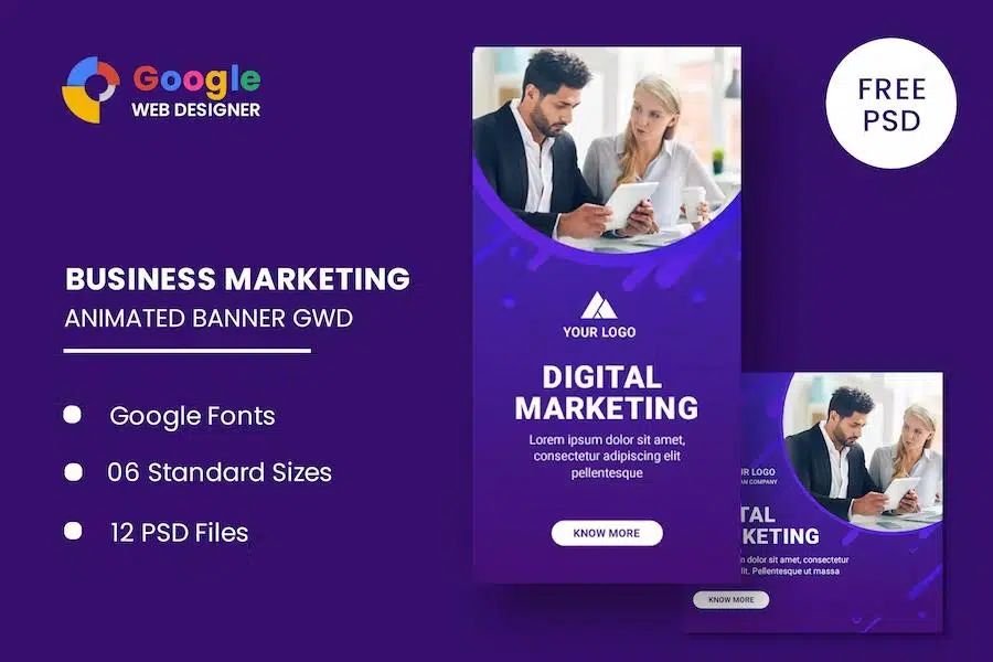 Business Marketing Animated Banner GWD